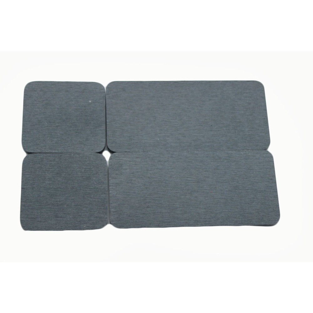 NiuYichee 4pc Dark Gray Diatomite Water Absorbent Sink Caddy Tray Coaster Set